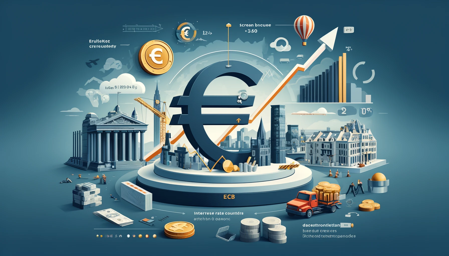DALL·E 2024-06-07 15.48.17 - A professional horizontal infographic summarizing the effects of the European Central Bank's interest rate cut with key elements like interest rate tr